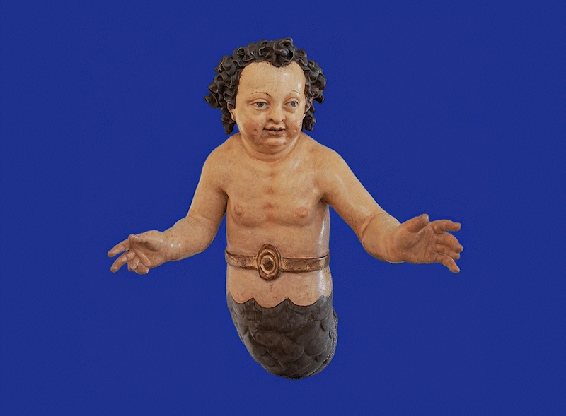 Ein sprechender, historischer Putto mit KI zum Leben erweckt